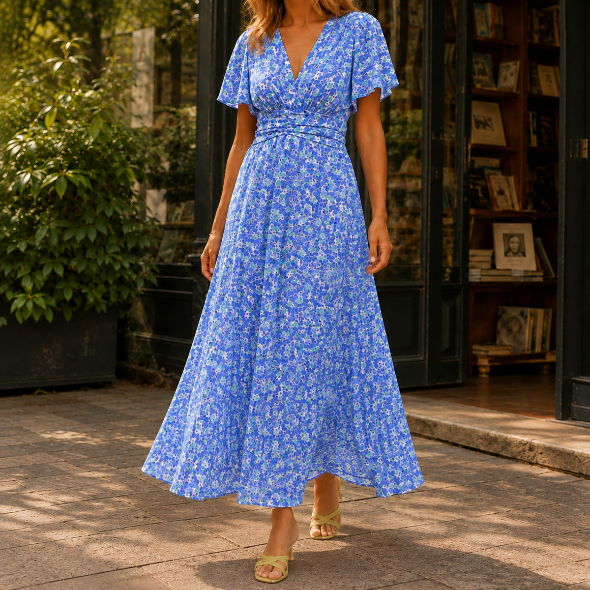 Simone Floral Maxi Dress