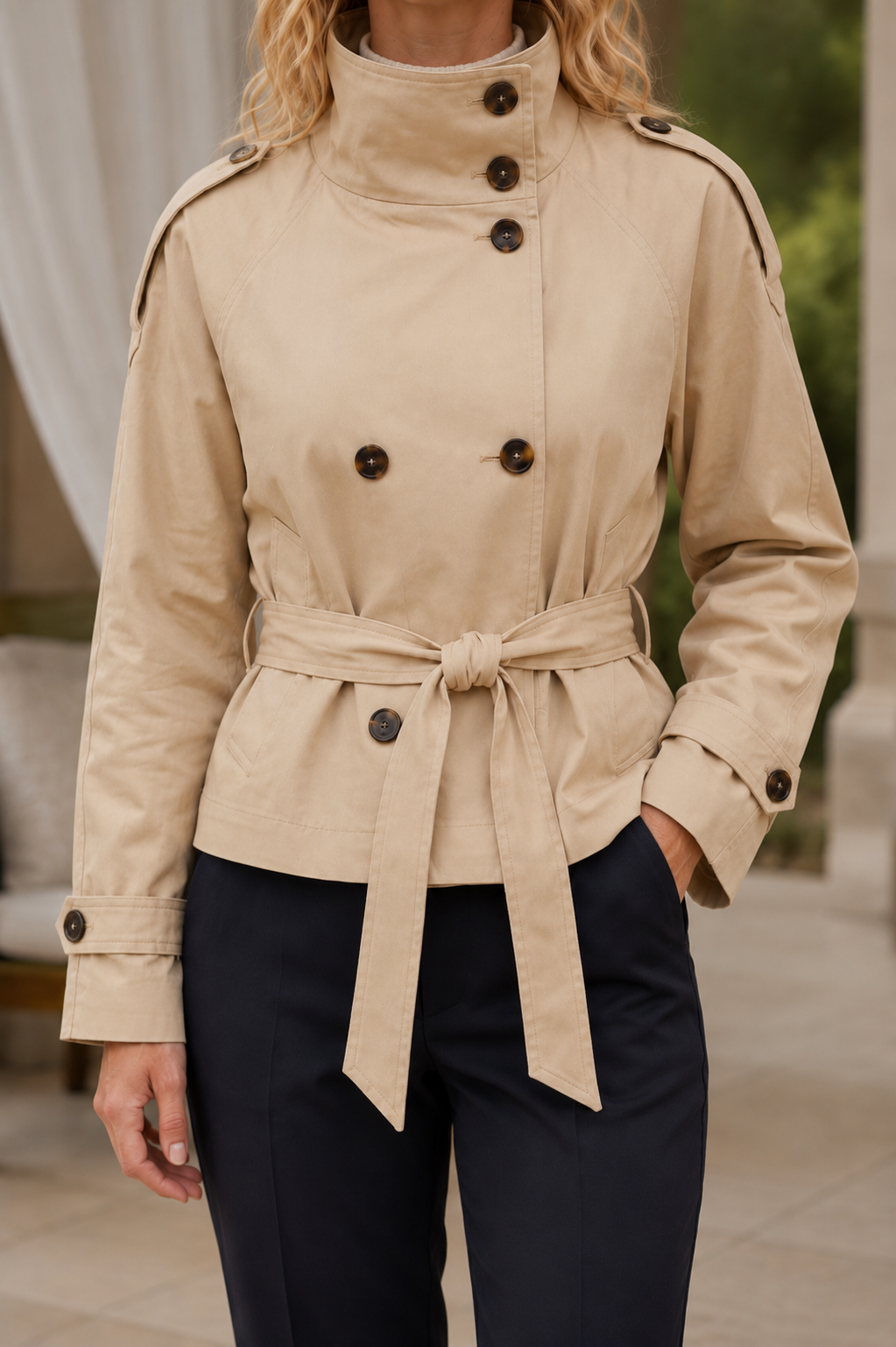 Eva Belted Trench Jacket