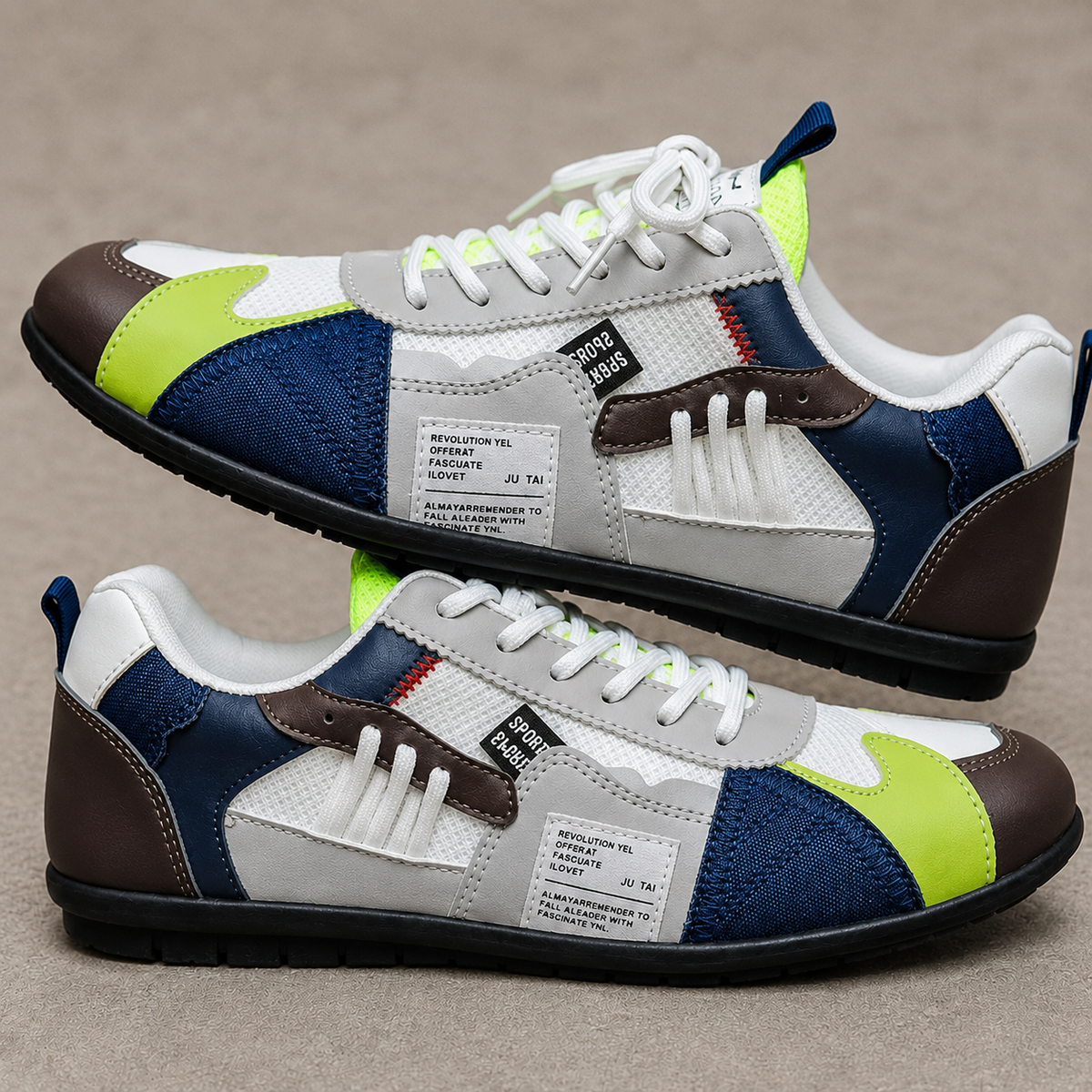 Montero Retro Color-Block Sneakers