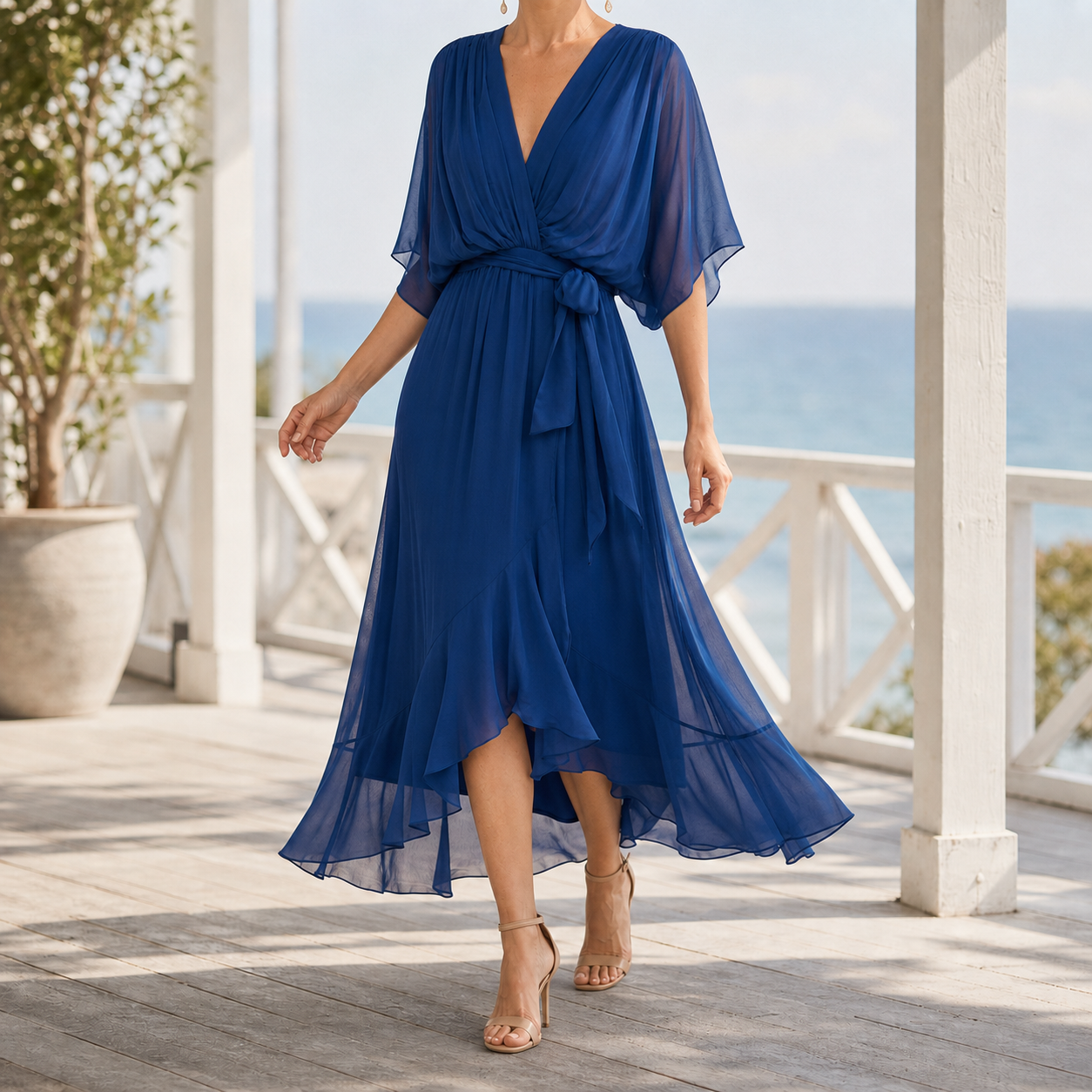 Jacinta Flowing Midi Dress