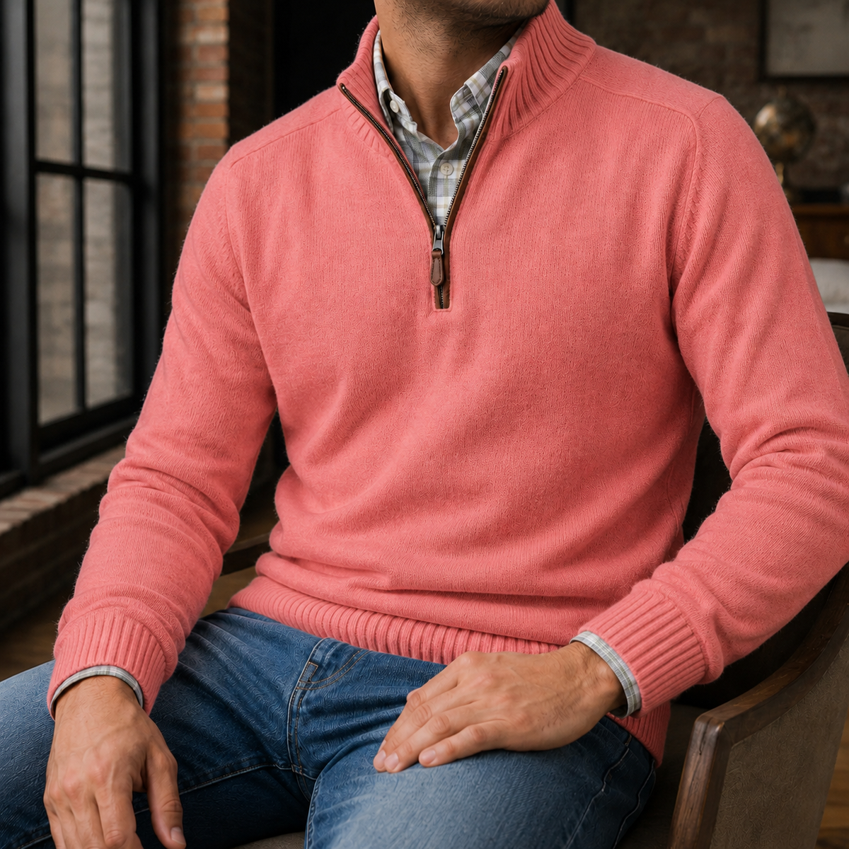 Matteo Quarter Zip Sweater