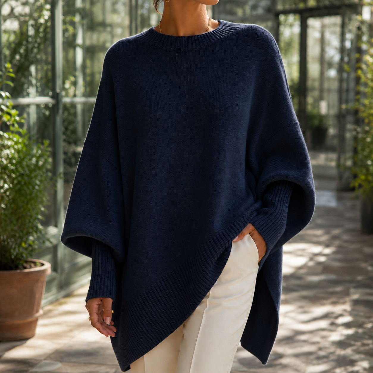 Nora Poncho Sweater