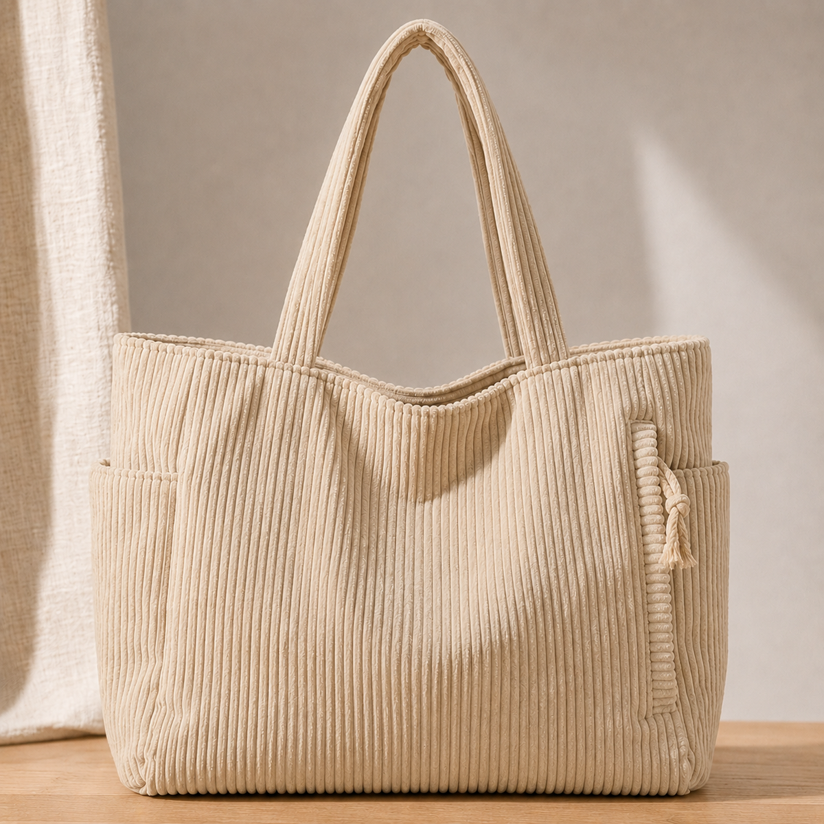 Zamboni Corduroy Tote Bag
