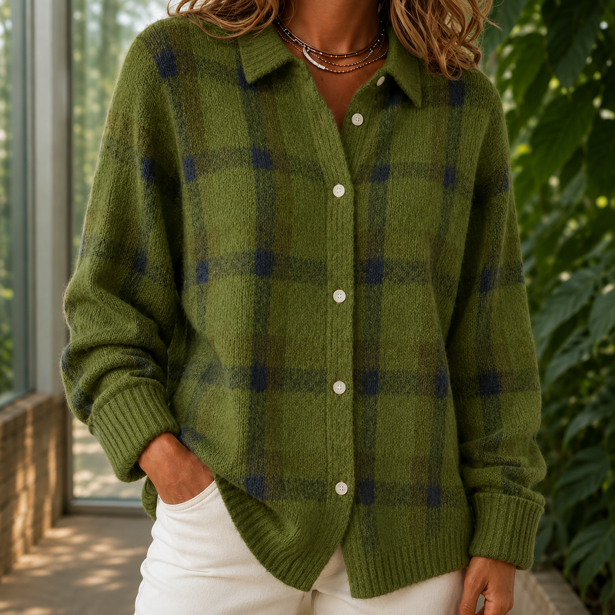 Eloise Plaid Sweater