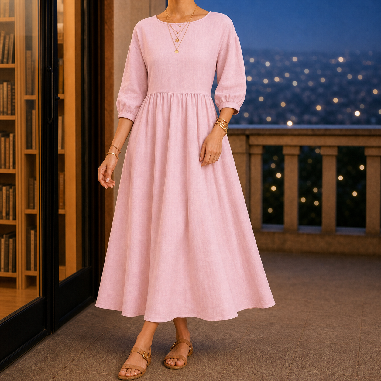 Annabel Smock Maxi Dress