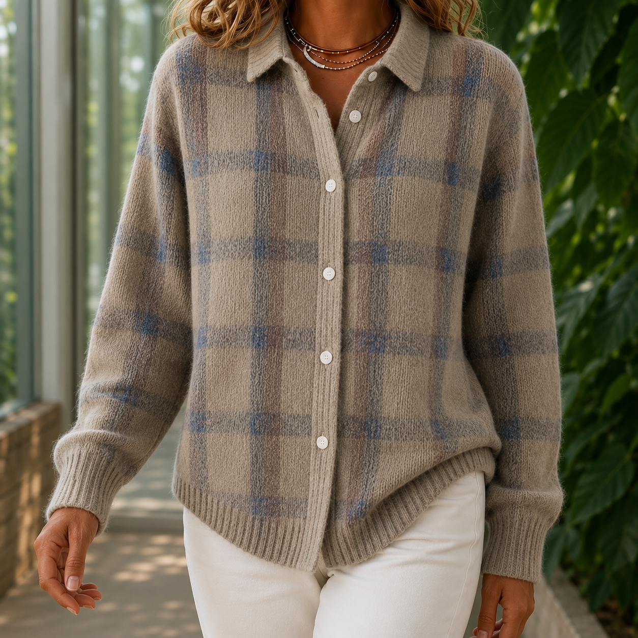 Eloise Plaid Sweater