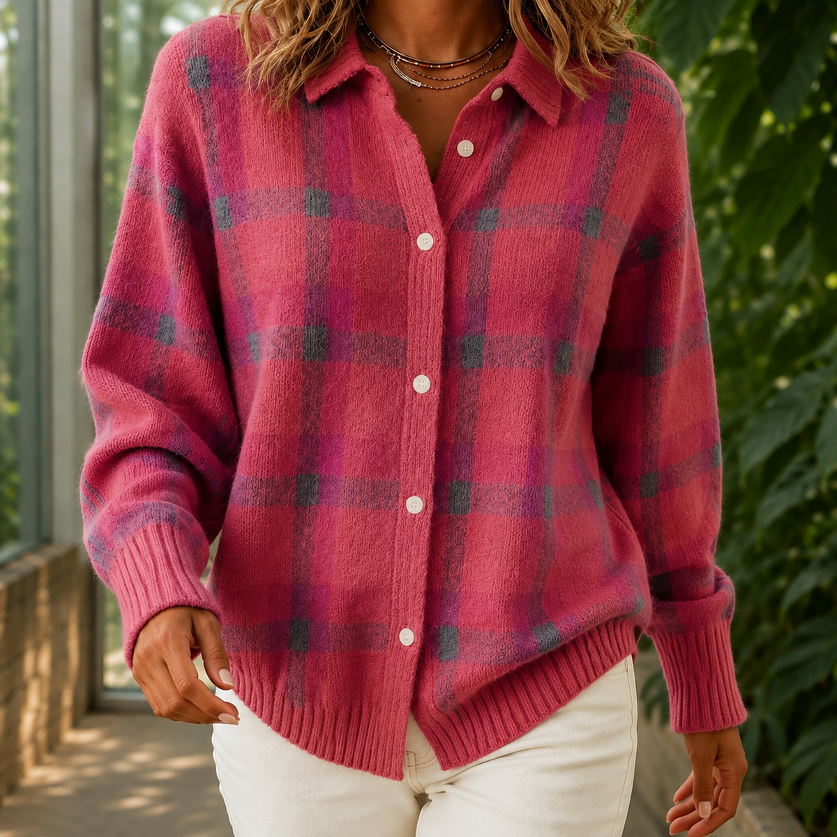 Eloise Plaid Sweater