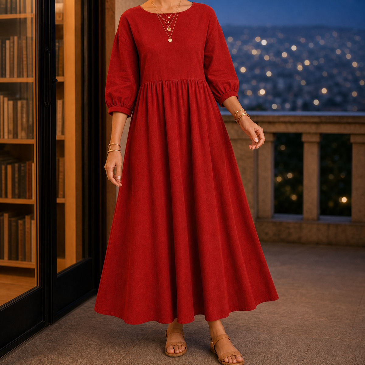 Annabel Smock Maxi Dress
