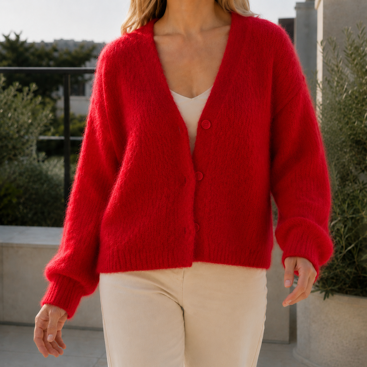 Adriana Fuzzy Cardigan