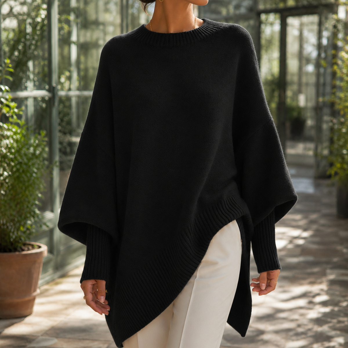 Nora Poncho Sweater