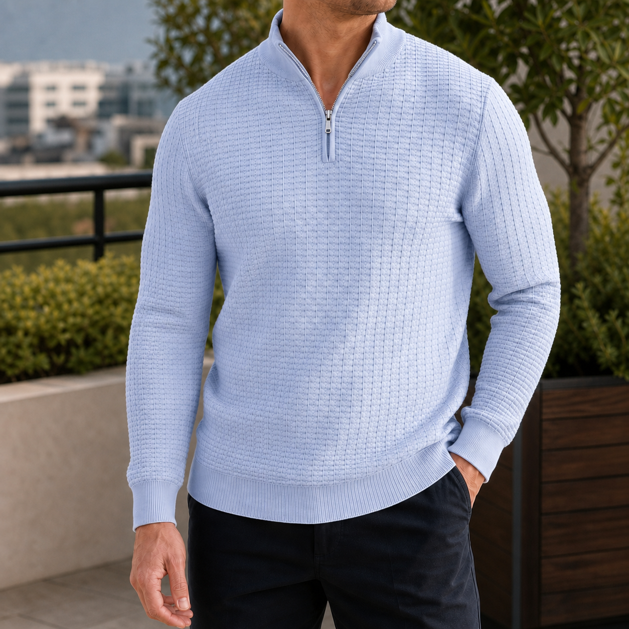 Octavian Quarter Zip Sweater