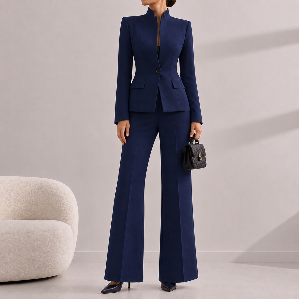 Blau women's two-piece matching set, product view