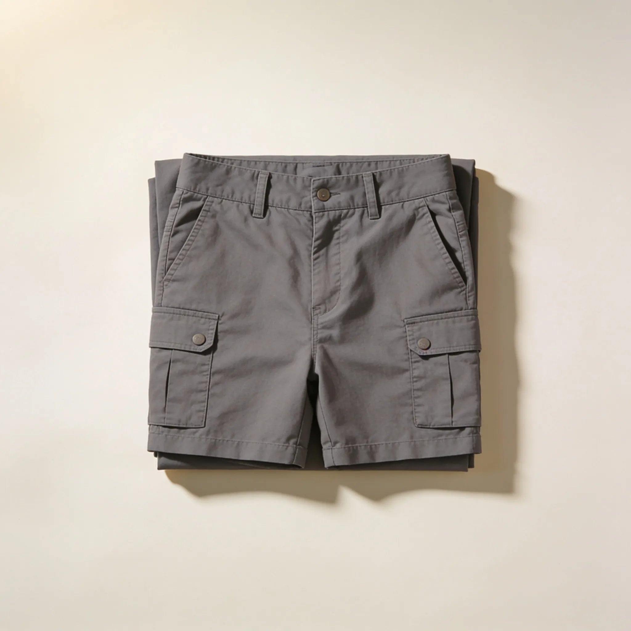 Men's Gray Relaxed-Fit Cargo Shorts - image 2