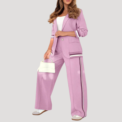 Purple women's two-piece matching set, alternate product view