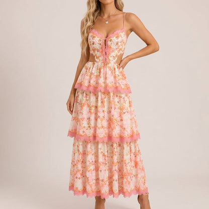 Sabine Ruffle Maxi Dress