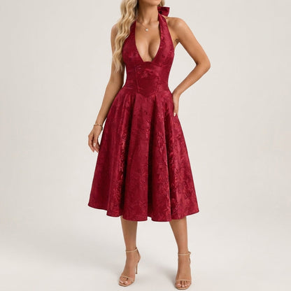 Scuderia Halter Midi Dress