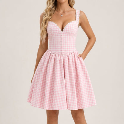 Lune Checkered Dress
