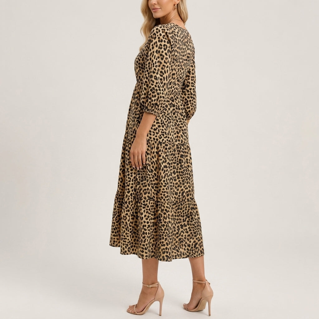 Safari V-Neck Dress