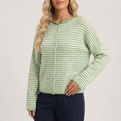 Daisie Striped Cardigan