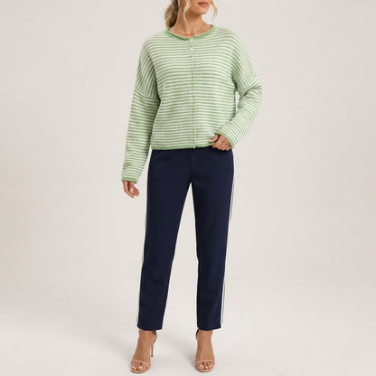 Daisie Striped Cardigan