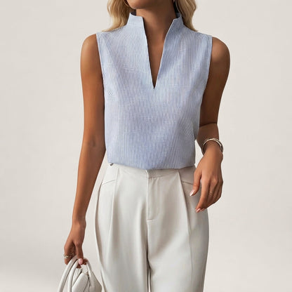 Emilia Striped Sleeveless Top