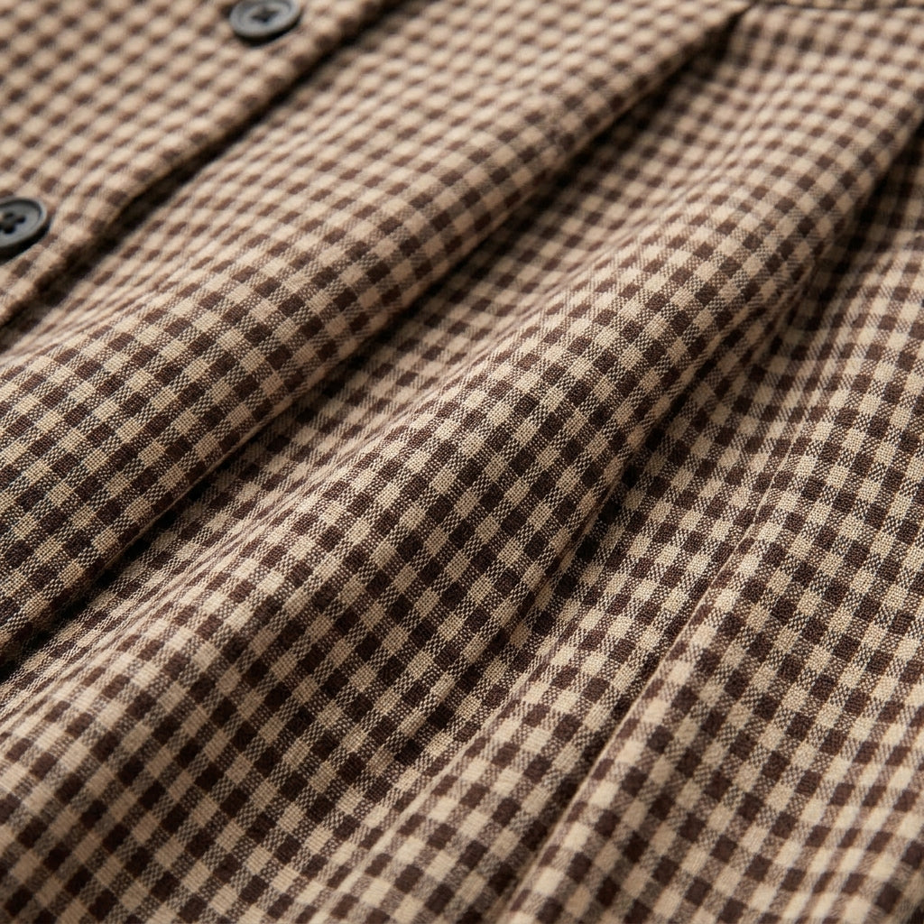 Aria Plaid Cotton Dress
