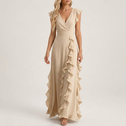 Evelisse Ruffle Maxi Dress
