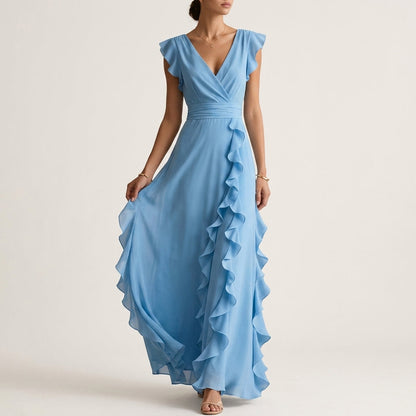 Evelisse Ruffle Maxi Dress