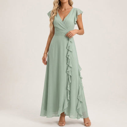 Evelisse Ruffle Maxi Dress
