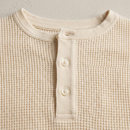 Marlborough Cotton Waffle Henley