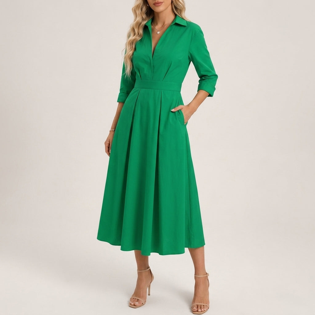Clara Cotton Shirtdress