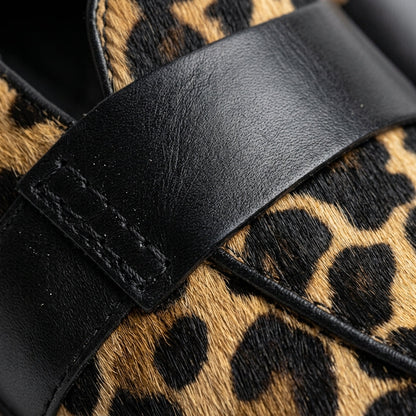 Louise Leopard Moccasins