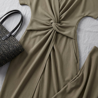 Corisande Twist-Front Dress