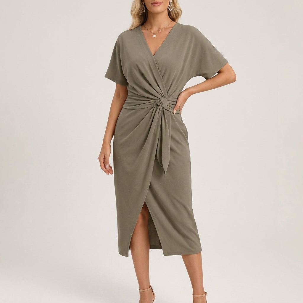 Corisande Twist-Front Dress