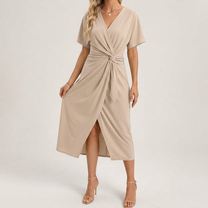 Corisande Twist-Front Dress