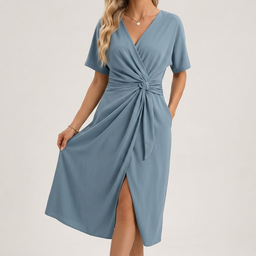 Corisande Twist-Front Dress