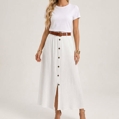 Rosedale Buttoned Skirt