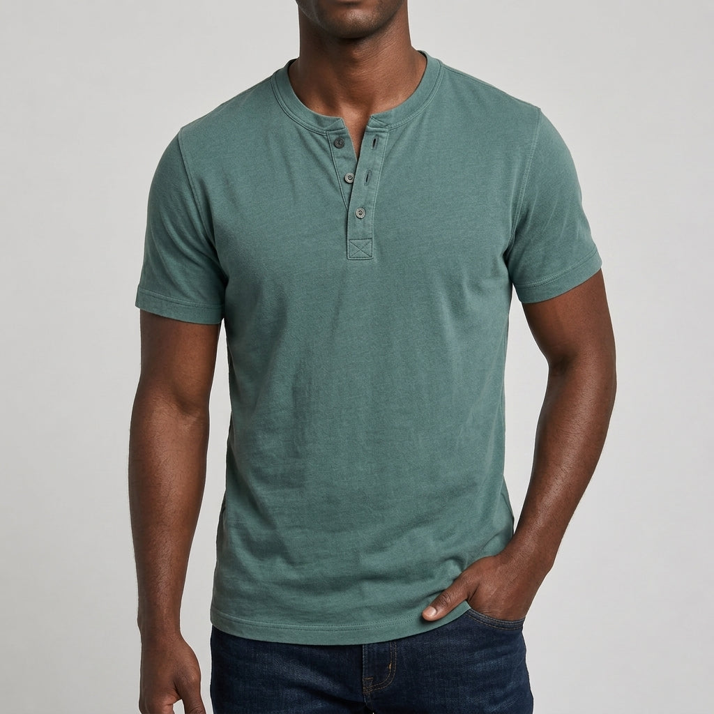 Westerdale Cotton Henley Polo