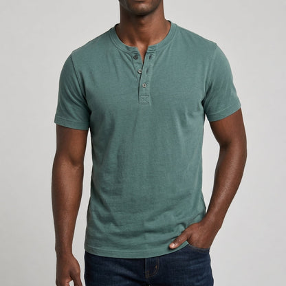 Westerdale Cotton Henley Polo