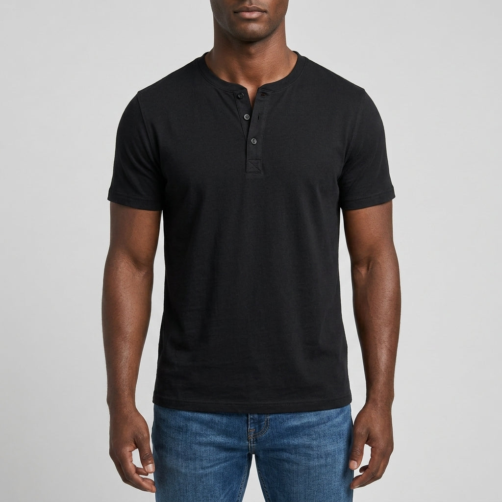 Westerdale Cotton Henley Polo