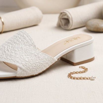 Bellamont Woven Cross-Strap Mules