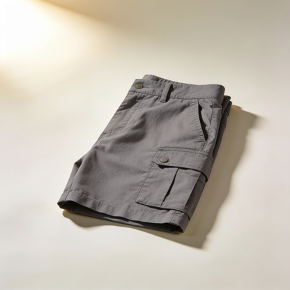 Men's Gray Cargo Shorts