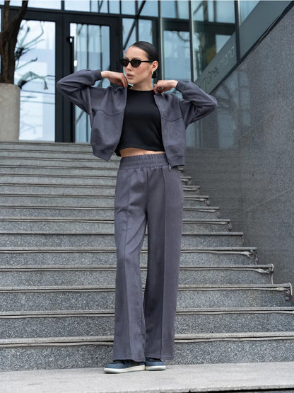 Grijs women's two-piece matching set, alternate product view