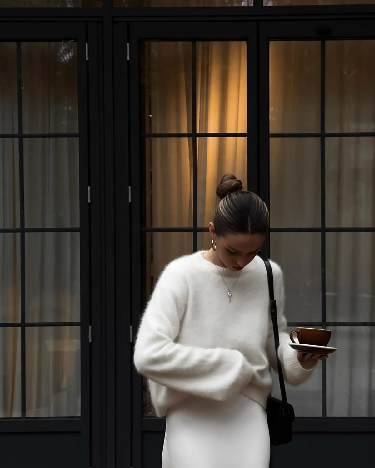 Whitcombe Fuzzy Knit Sweater