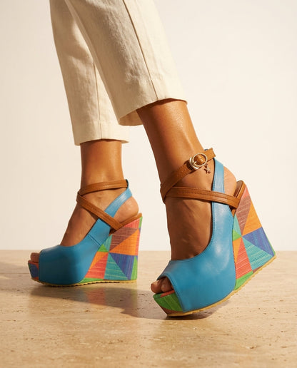 Celestine Patterned Wedges