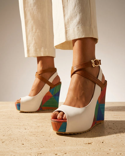 Celestine Patterned Wedges