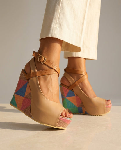 Celestine Patterned Wedges