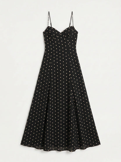Nerina Polka Dot Maxi Dress