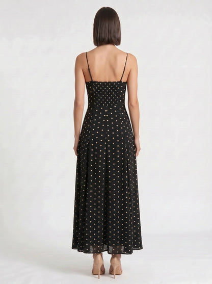 Nerina Polka Dot Maxi Dress