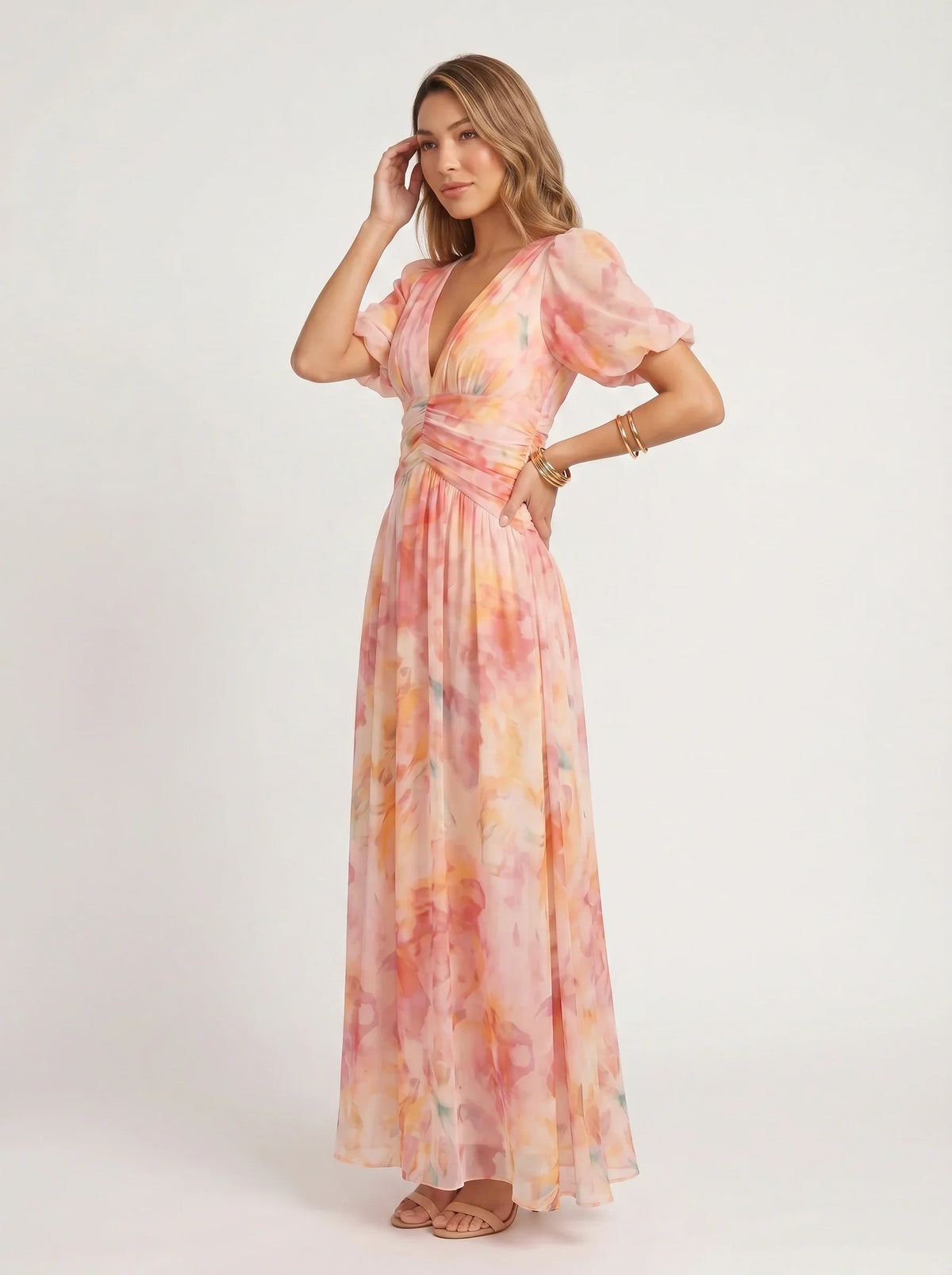 Calantha Chiffon Maxi Dress